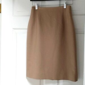 Tan wool skirt w/lining Size 4